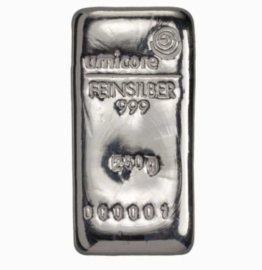 Изображение Серебряный слиток 250 грамм