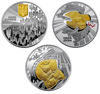Зображення Набір срібних монет "Державні символи України" 2025 рік