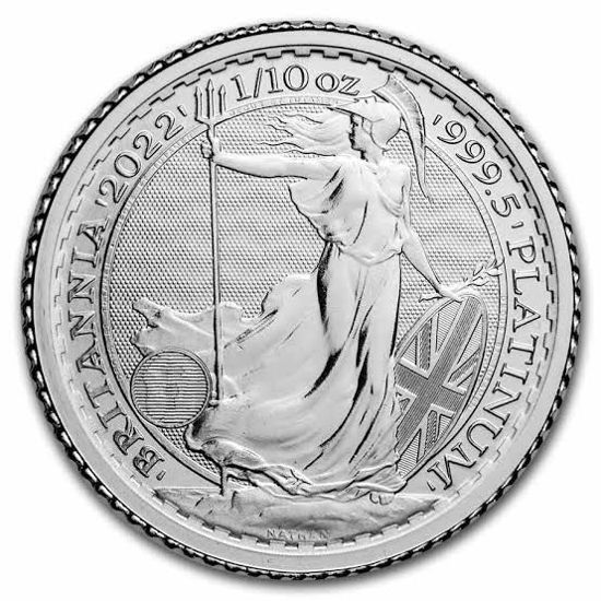 Зображення Платинова монета "Британія" 3,11 грам, 2022 рік