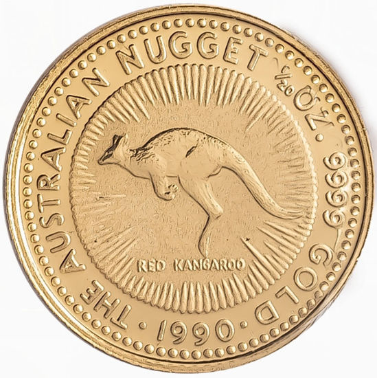 Зображення Золота монета "Кенгуру" 1,55 грам, 1990 рік