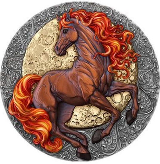 Изображение Серебряная монета "Огненная Лошадь" 62,2 грамм 2026 год
