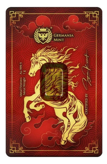 Изображение Золотой слиток 1 грамм GERMANIA MINT