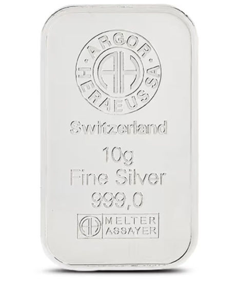 Изображение Серебряный слиток ARGOR 10 грамм