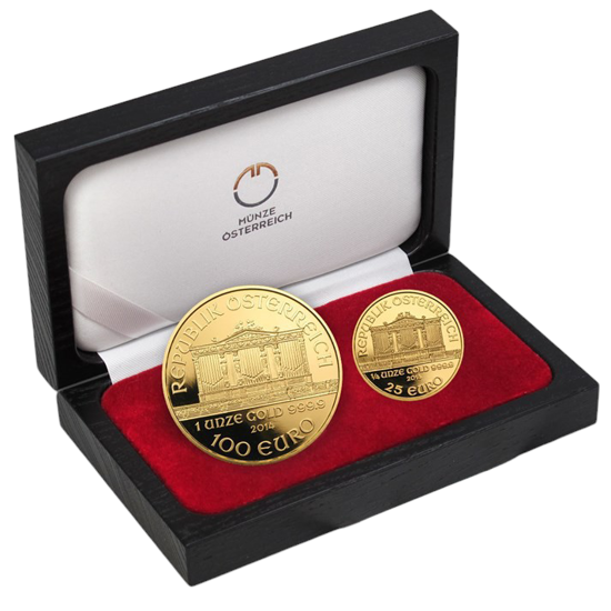 Зображення Набір золотих монет "Віденська Філармонія" PROOF 2014 рік