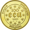 Изображение Золотая монета "100 экю - Мария Терезия" 31,1 грамм 1990 год