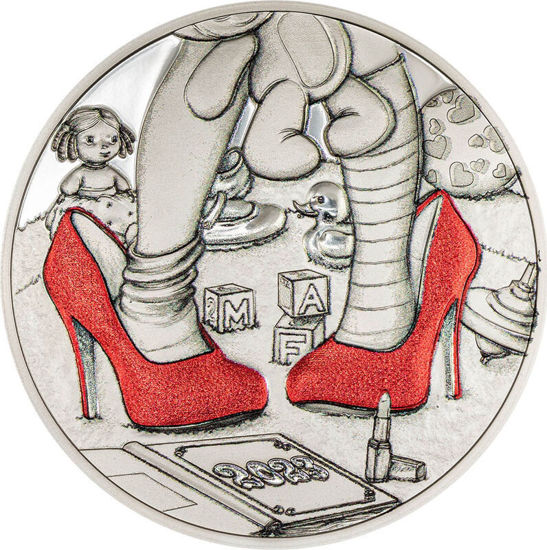 Изображение Серебряная монета "MOMMY GIRL - Доченька" 15,55 грамм 2023 год